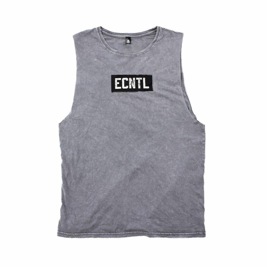 VINTAGE LOGO TANK ASH STONE