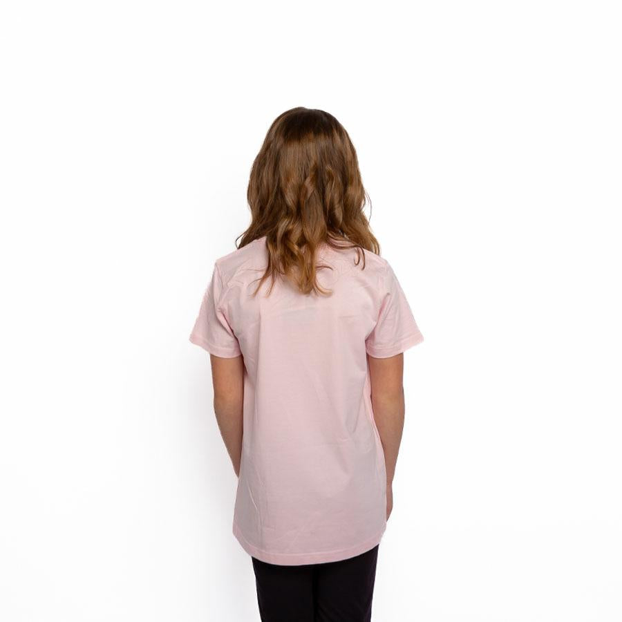 STACKED 2 TONE TEE PINK/BLACK